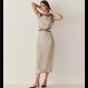 Amorette Dress - Riviera Foulard bandana silk slip Sleeveless Dress NWOT xl